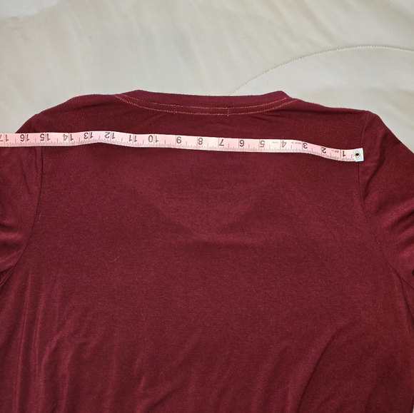 Michele Mae Tee, Size Large, Maroon - Picture 4 of 5